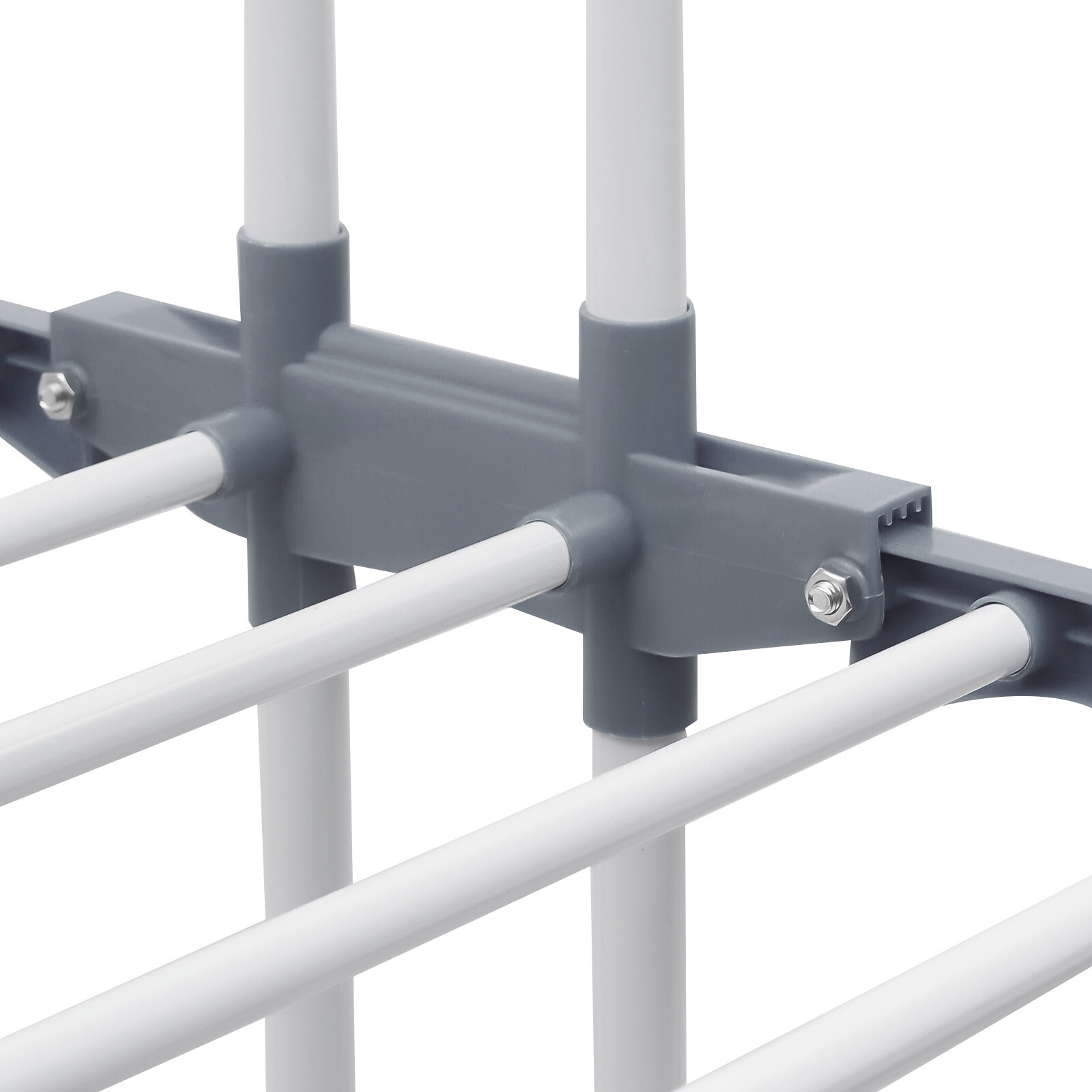 4 Tier Mobile Clothes Drying Rack Metal Laundry Garment Dryer Stand W/Wheels