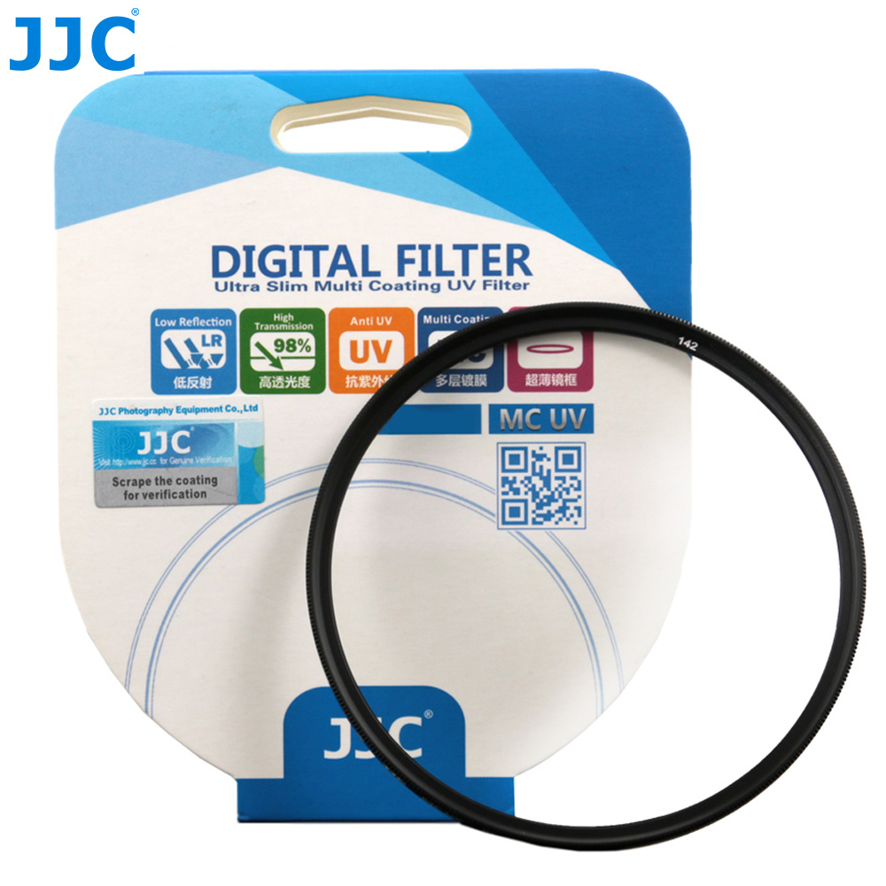 JJC 52mm Ultra-Thin HD UV Filter, Aluminum Frame Thread,Camera Lens Protector