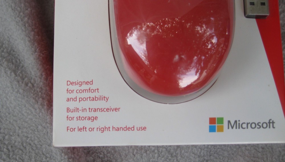 Microsoft Wireless Mobile 1850 Mouse (Red)