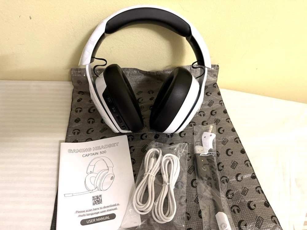 NEW Captain 300 Gaming Headset - White