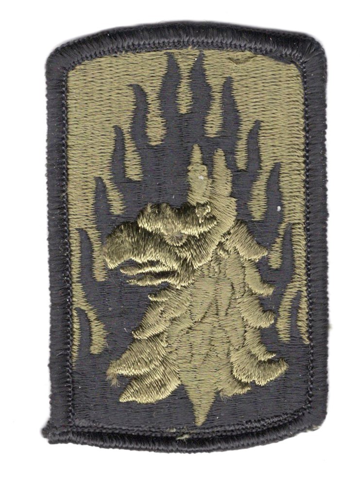 Army Patch:  12th Aviation Brigade - subdued, merrowed edge