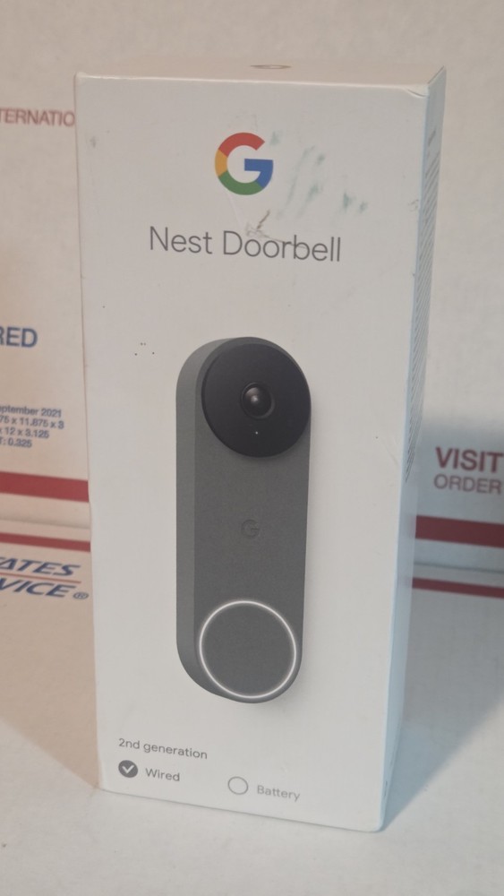 Google Nest Doorbell wired in Ash 2nd generation - EMPTY BOX ONLY