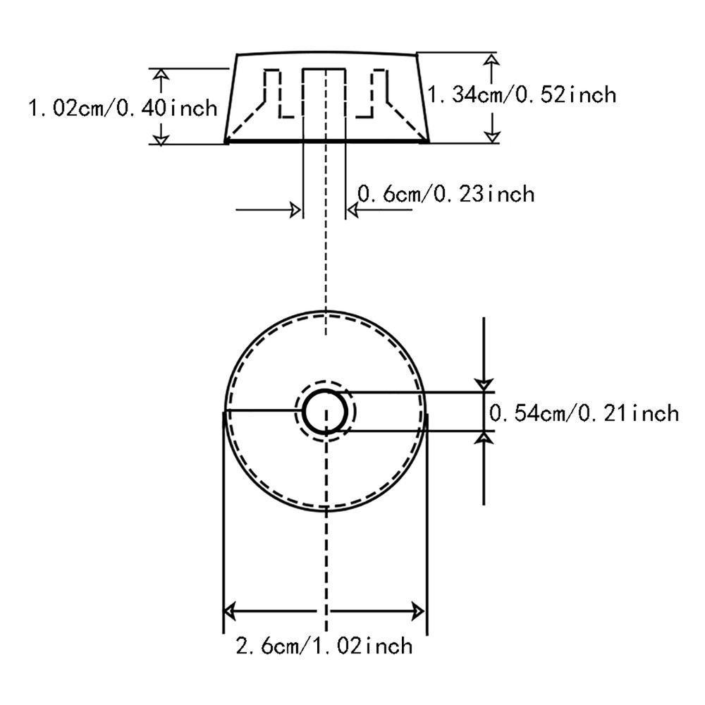 4Pcs Inlaid Star Acrylic Guitar Knobs Push-in Volume Amplifier Audio Knobs Black