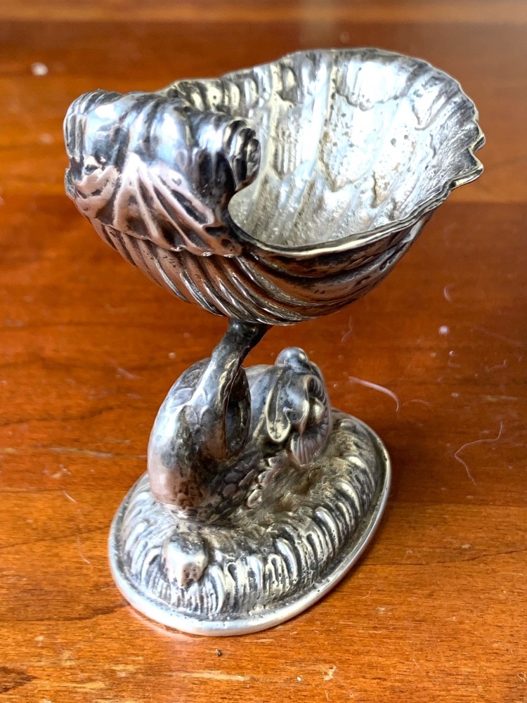 Pairpoint Silverplate Dolphin Salt Cellar
