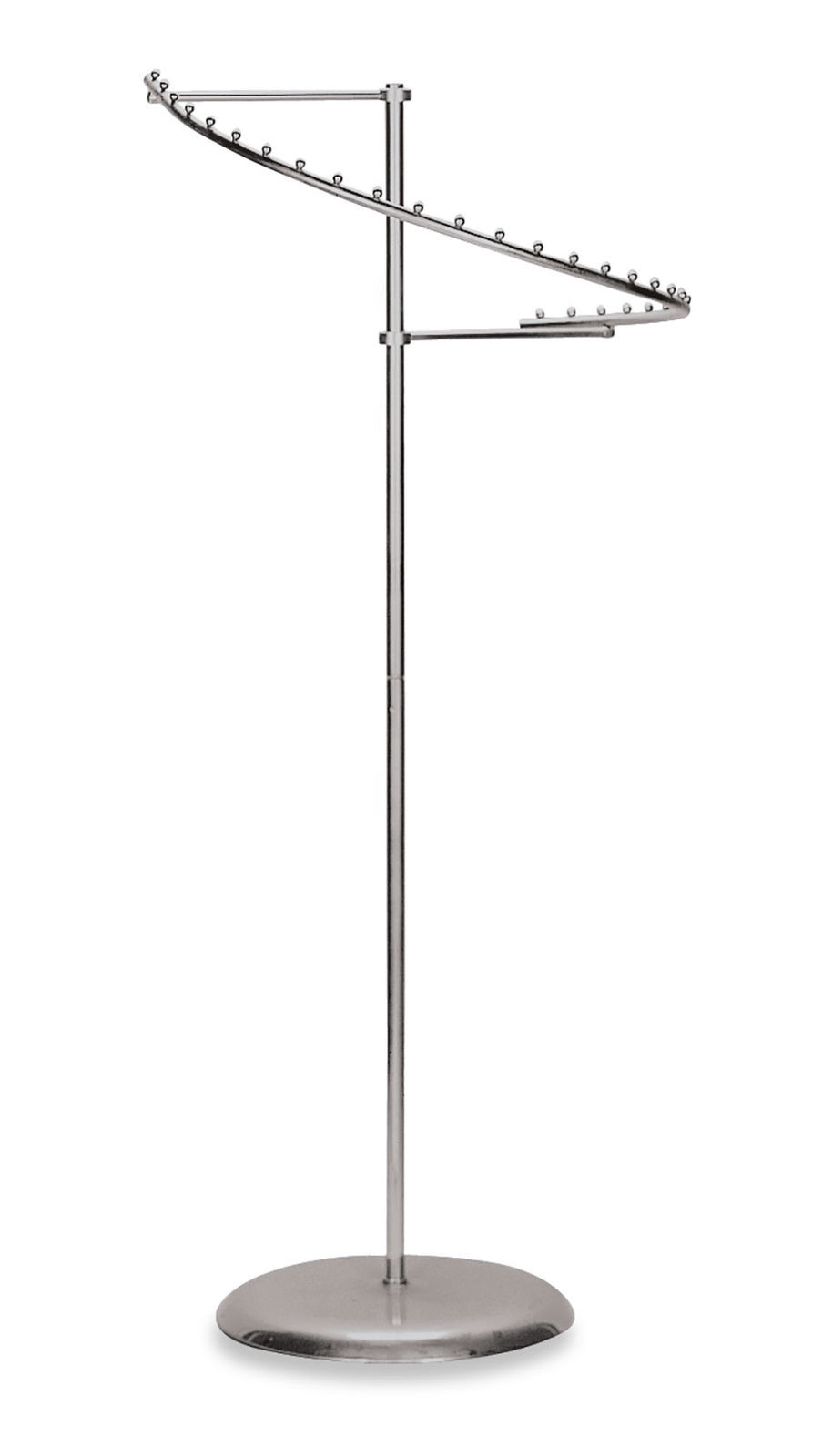 Spiral Clothing Rack Chrome 29 Ball Garment Retail Display Store Fixture 63" H