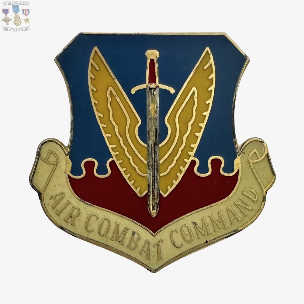 AIR FORCE AIR COMBAT COMMAND CREST INSIGNIA SECURITY FORCES 1-1/2” SIZE P-23  #3
