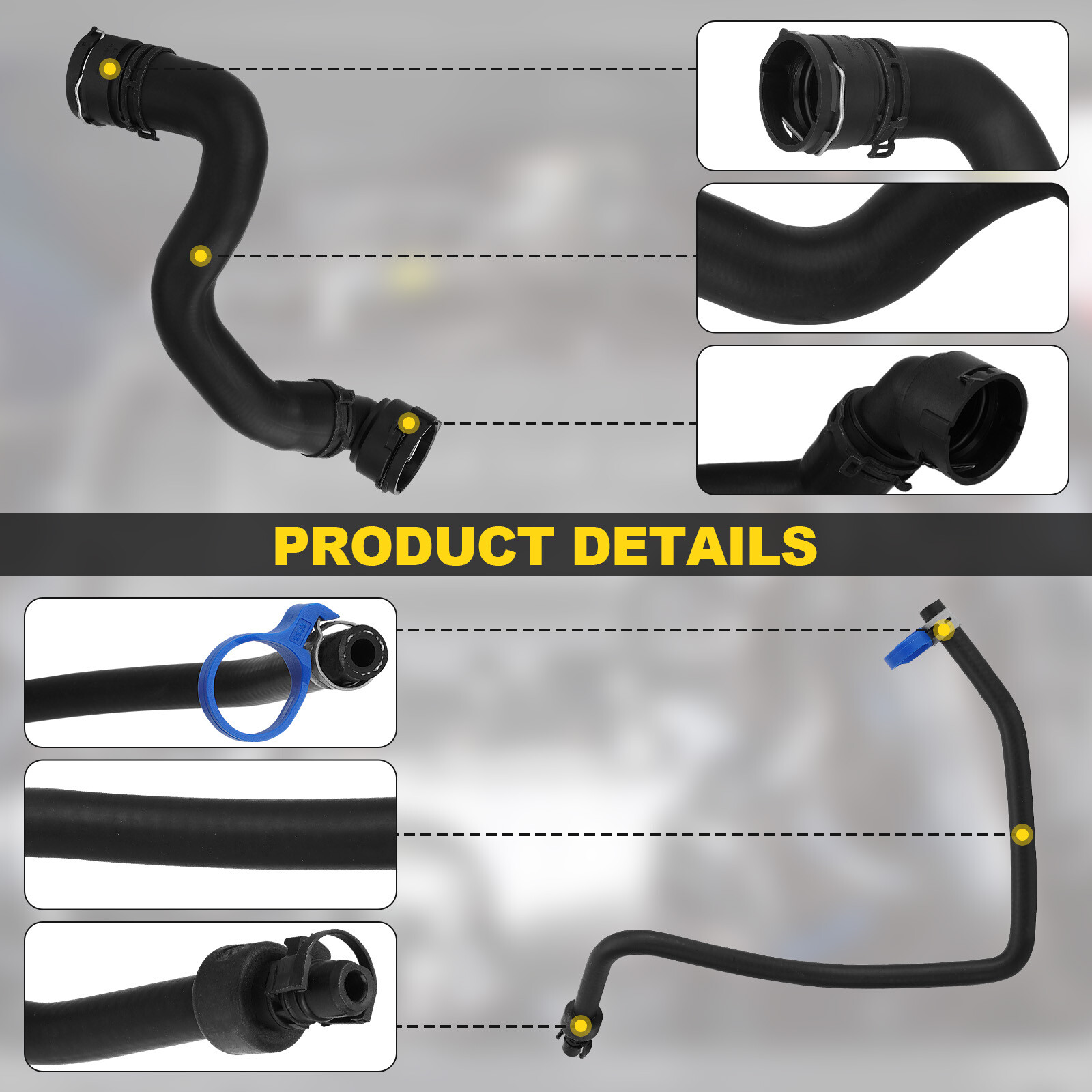 6X For 11-16 Chevrolet Cruze 1.4L Radiator Coolant Hose & Heater Hose & PCV Pipe