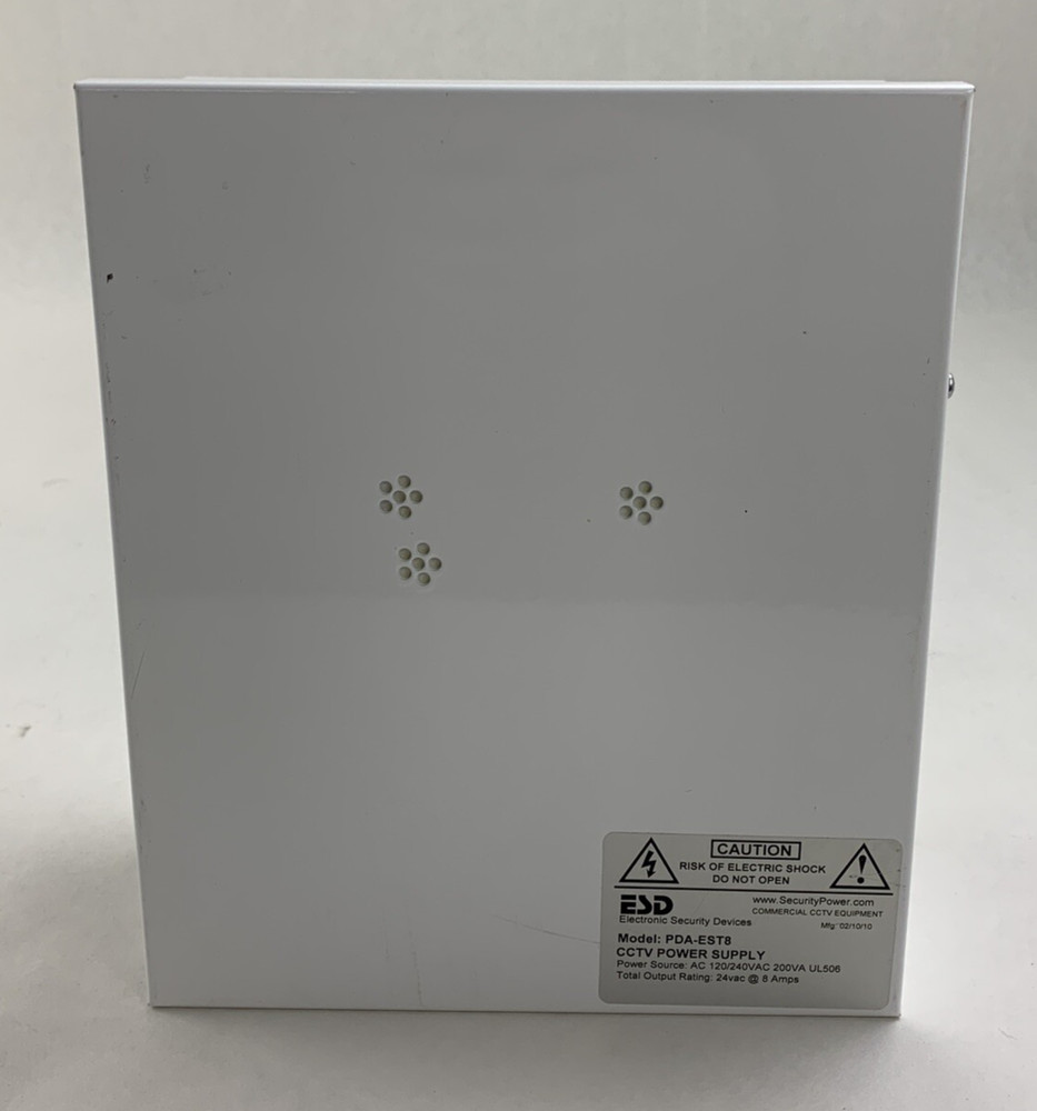 ESD PDA-EST8 CCTV Power Supply Box Untested