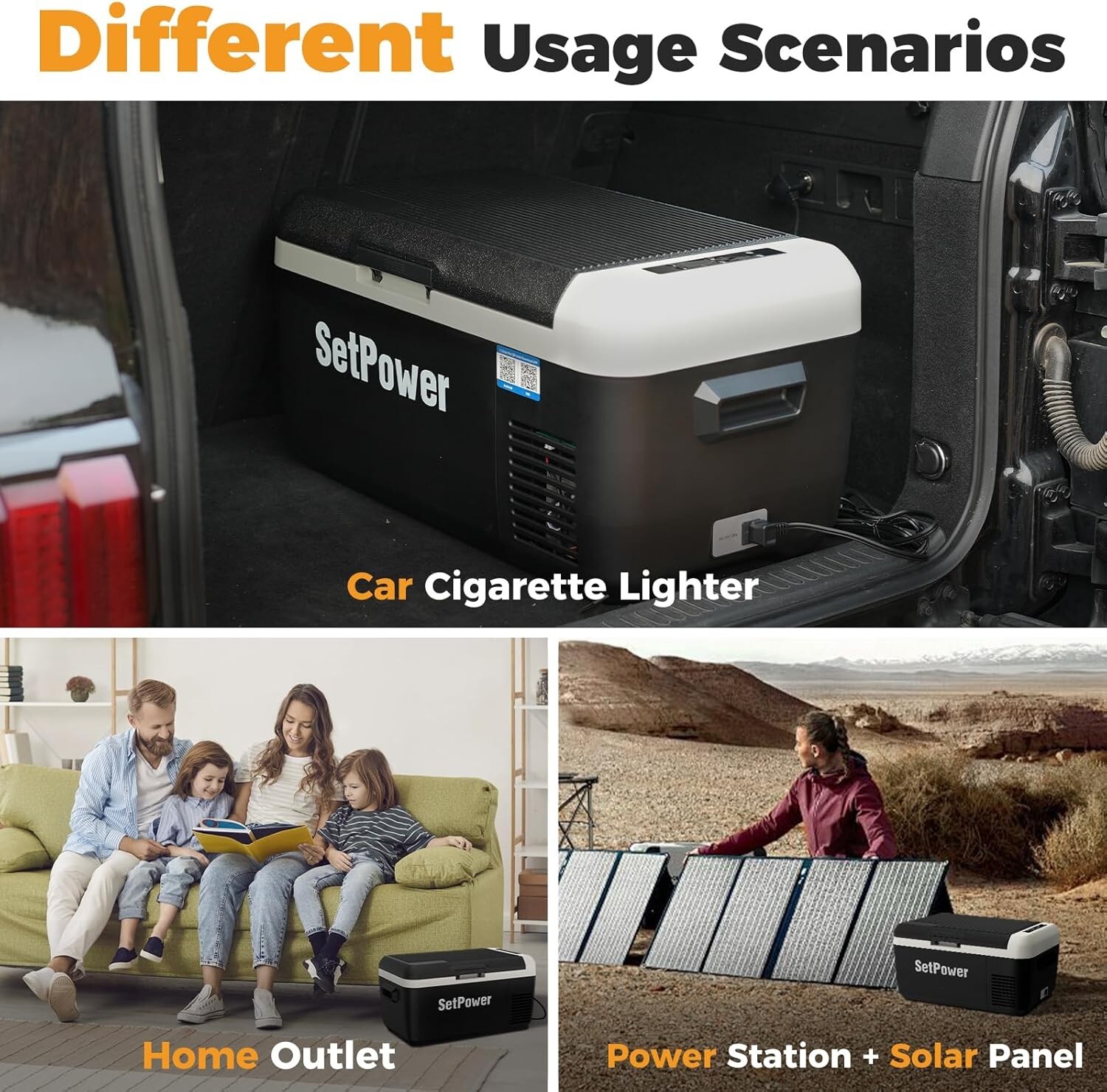 Setpower PT30 12 Volt Car Refrigerator With APP Control 32QT Dual Zone RV SUV