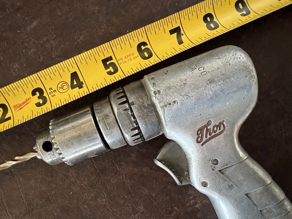 Vintage Thor Pneumatic Drill Model 6988 Air Tool
