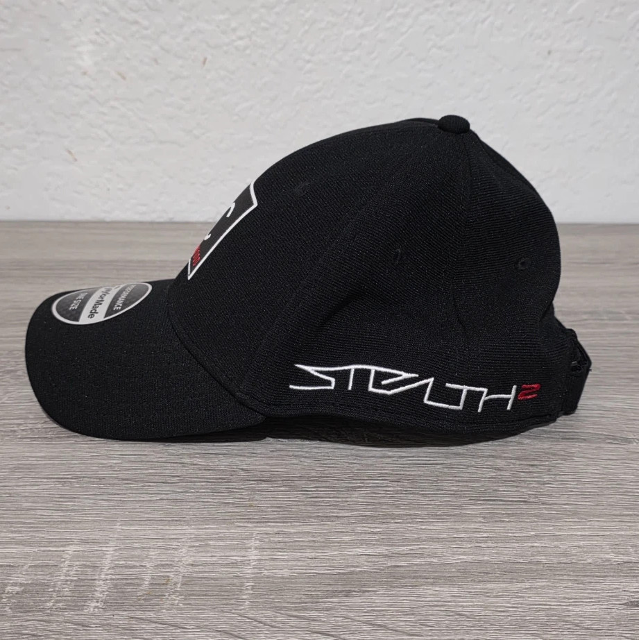 TaylorMade STEALTH Snap Back Adjustable Black Golf Hat Cap Embroidered