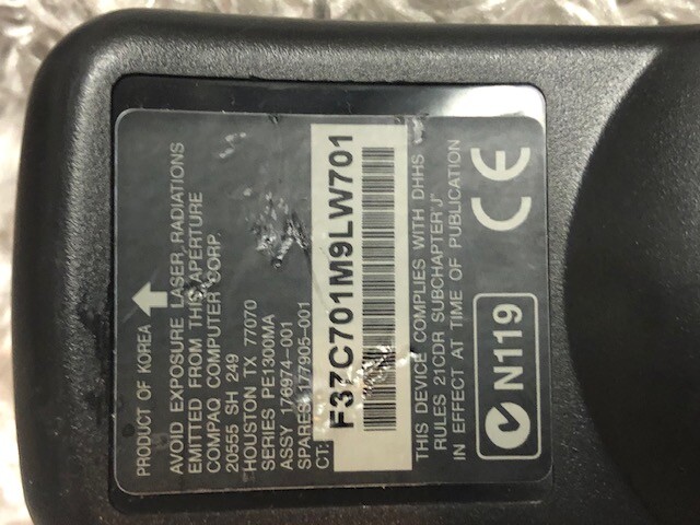 Compaq Remote Control Spares 177905-001