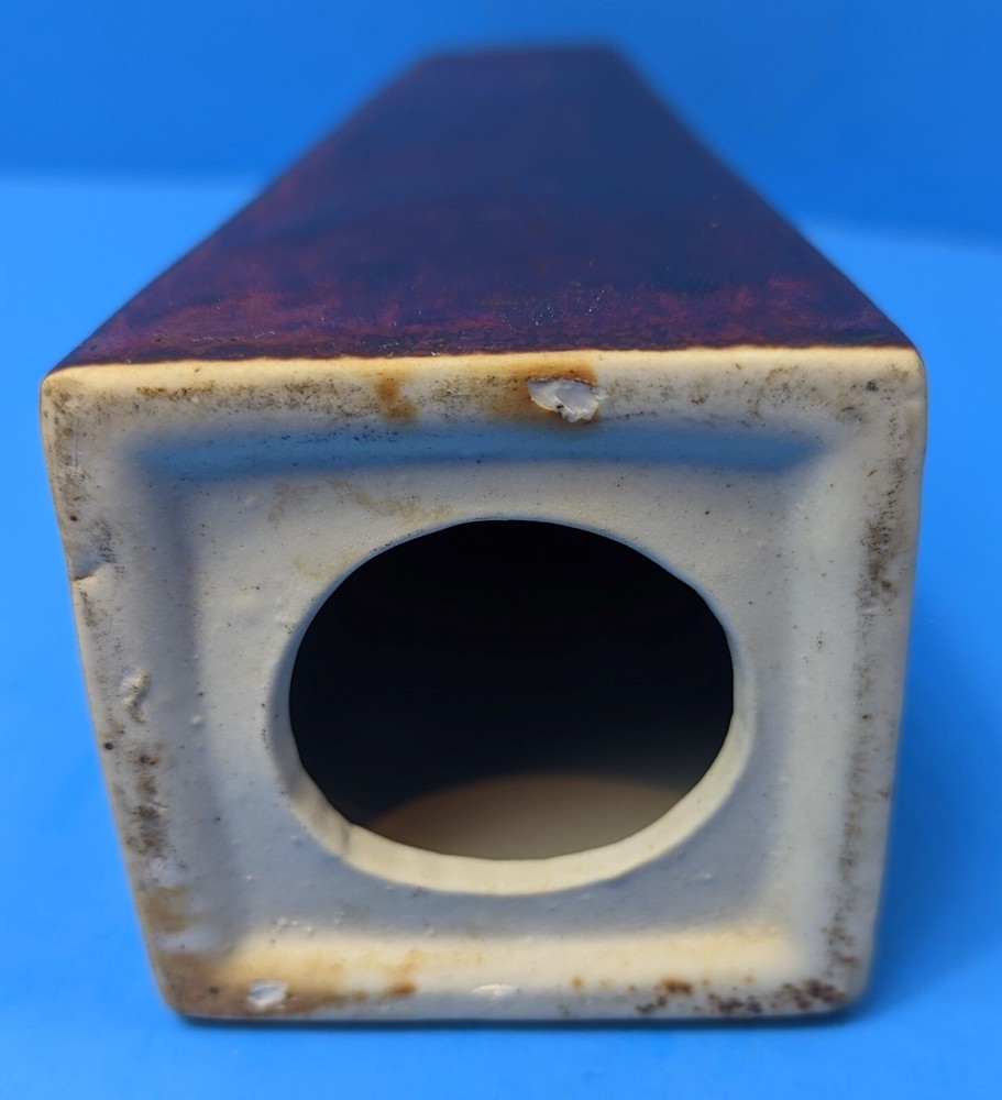 Ceramic Pillar Candle Stick Holder - Brown