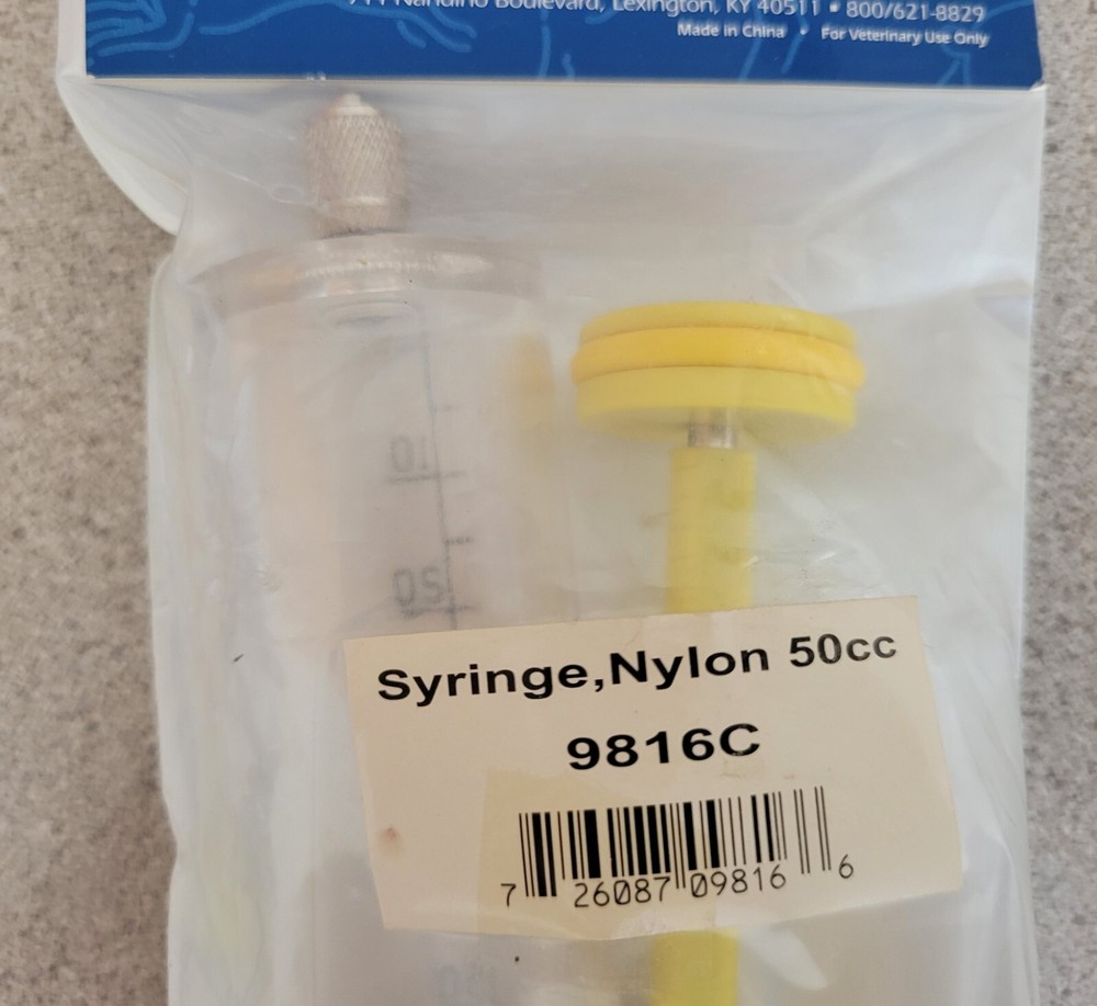 Ideal Instruments Neogen 9816C 50 cc, Reusable Nylon Syringe