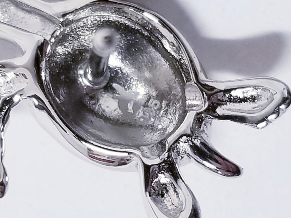 Alamea Sterling Silver Turtle Stud Earrings & Pendant