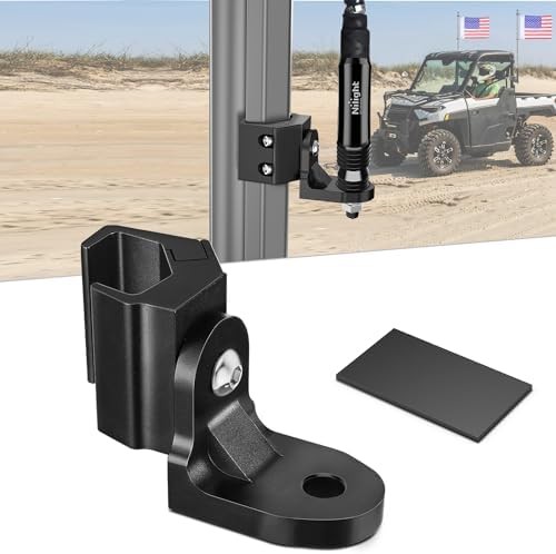 Heavy Duty Adjustable UTV Flag Antenna with Light Mount