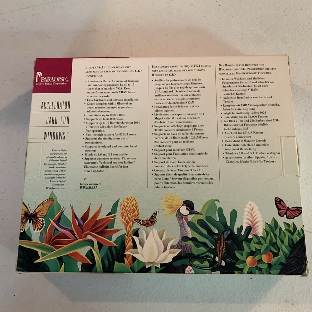 Vintage Paradise Accelerator Card For Windows