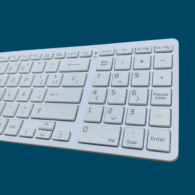 Spanish layout white wireless keyboard for LG