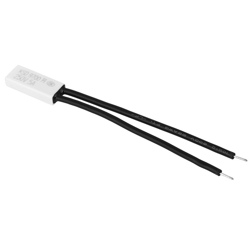 75℃ 10x KSD9700 Normally Open Temperature Control Switch Thermal Protector Plast