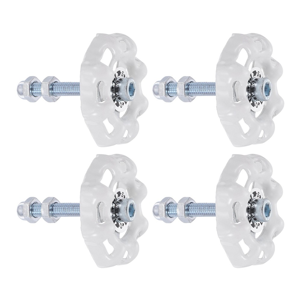4 Pcs Vintage Cabinet Knobs, Industrial Drawer Handle, White