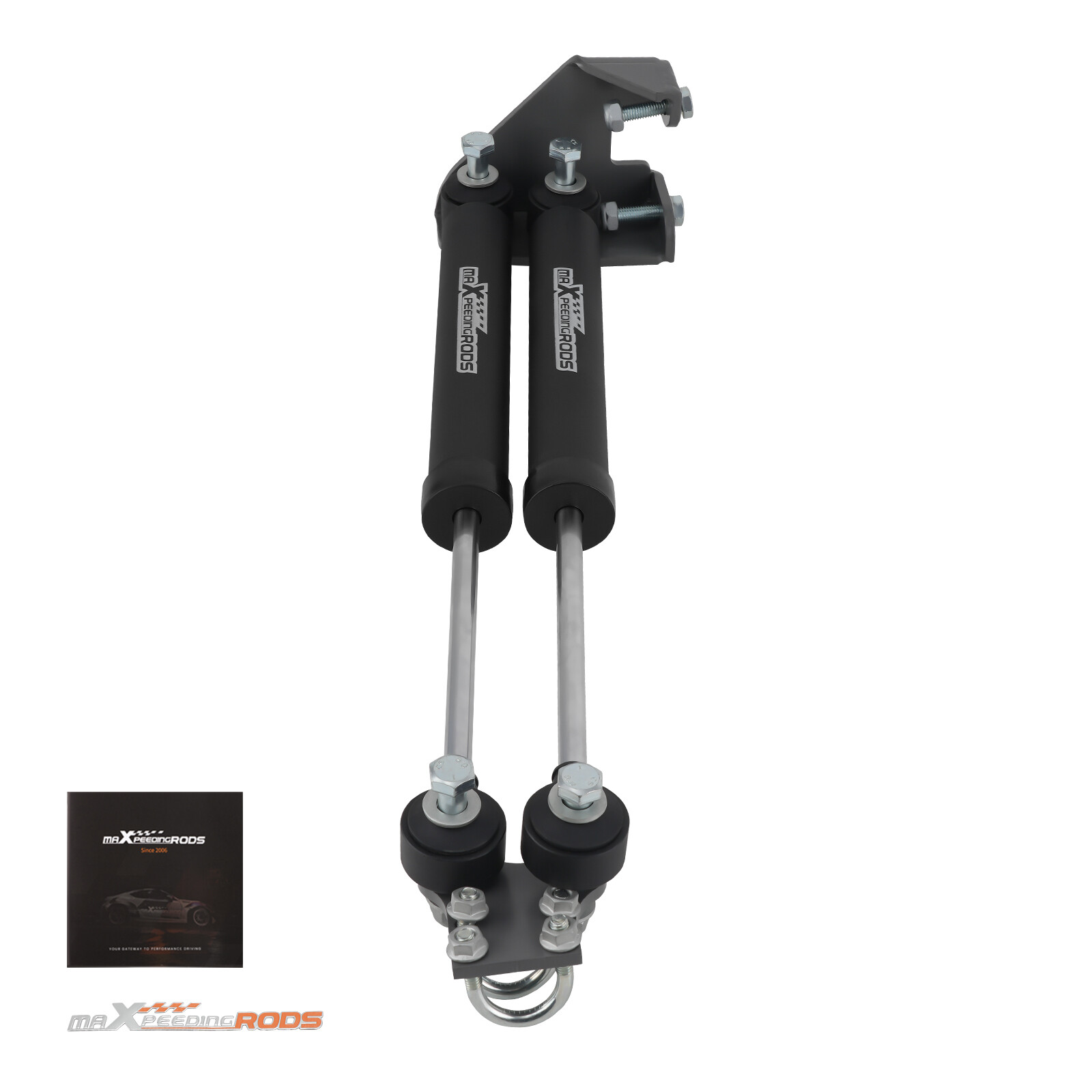 Dual Steering Stabilizer For Jeep Wrangler YJ 4WD 1987-1995 w/ 4-6.5" Lift