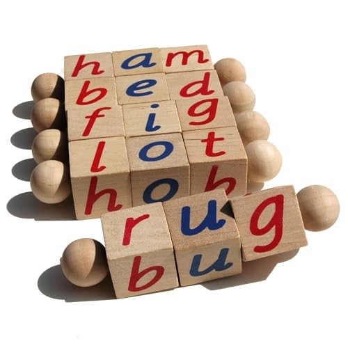 Phonetic Reading Blocks for The Beginning Reader - Tangible Preschool Learning