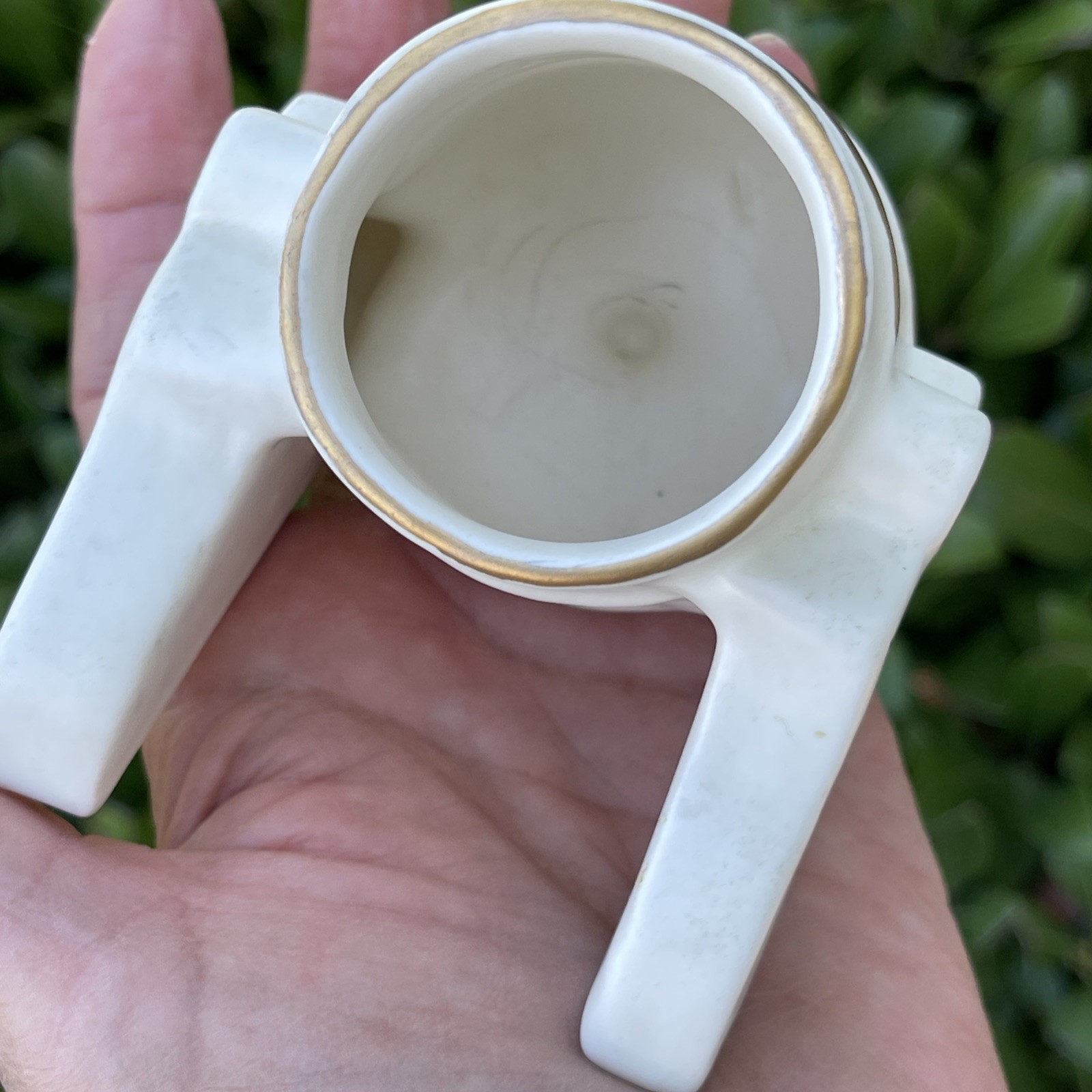 Double Headed Eagle Porcelain Canon Heraldic Military Figurine Artillery