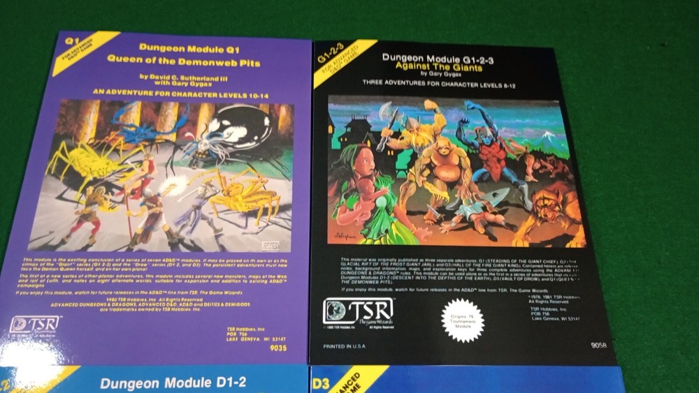 Dungeon Module BUNDLE Advanced Dungeons Dragons AD&D 1st Edition