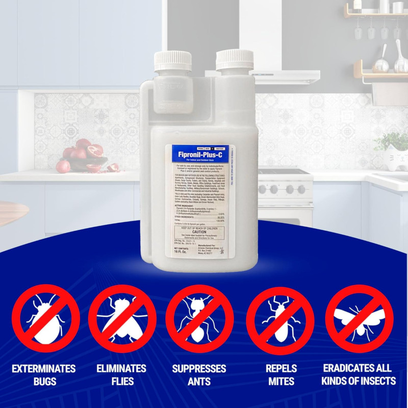 Fipronil plus C Pest Control Concentrate - Roach Killer Indoor Infestation