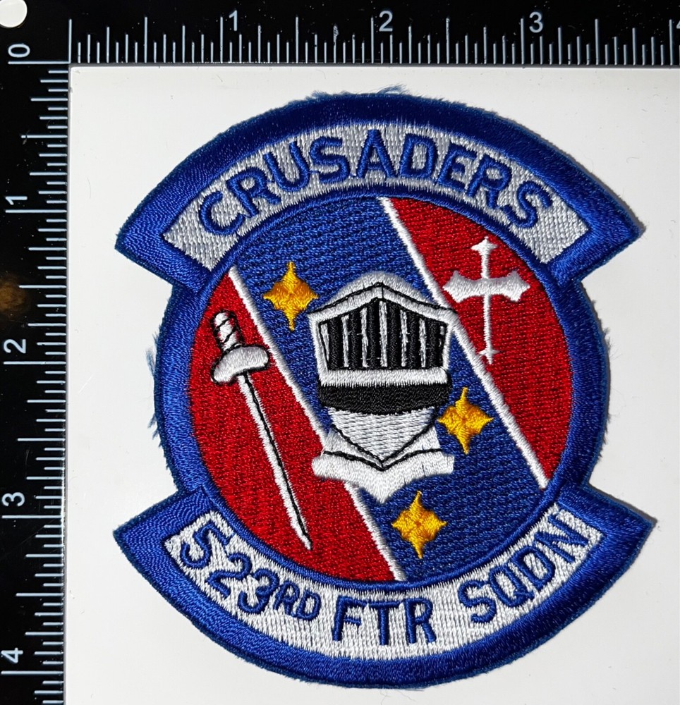 USAF 523rd Fighter Squadron Crusaders Patch