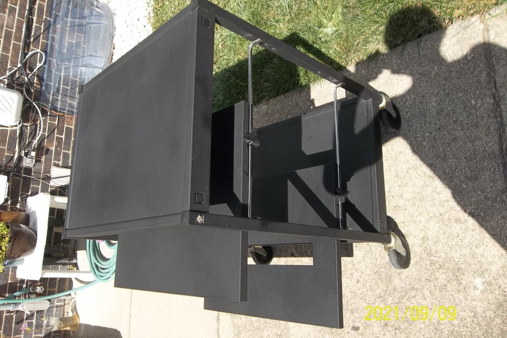 Cart Presentation for PC Steel Frame Mobile Locking Wheel BLK
