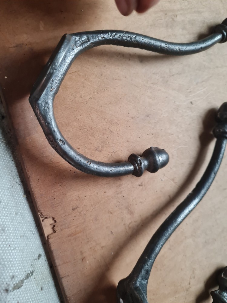 Two Vintage Cast Iron Coat /Bag/ Hat/ Hooks