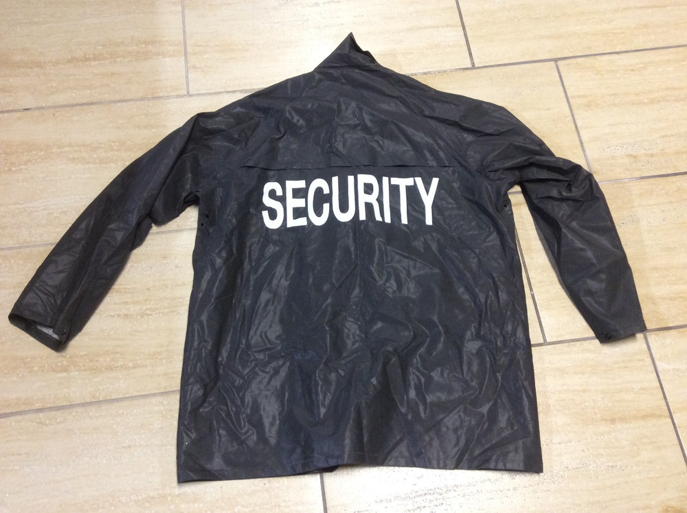 Black Rain Jacket - Rothco PVC Security Staff Uniform Coat Medium