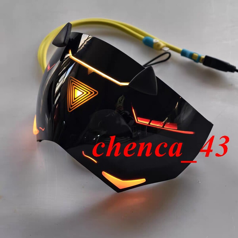 Zenless Zone Zero Trigger Eyeshade Half Face Mask Led Face Shield Remote Control