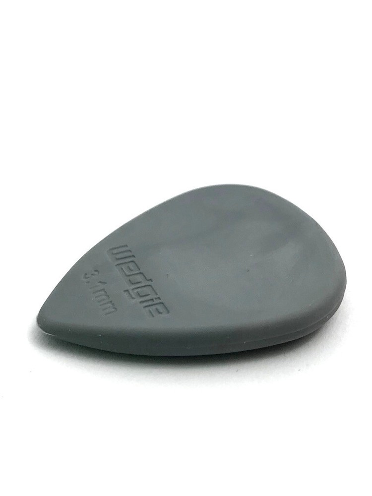 Wedgie Rubber Guitar Picks | 3.1mm | Medium | Grey | 3 pcs