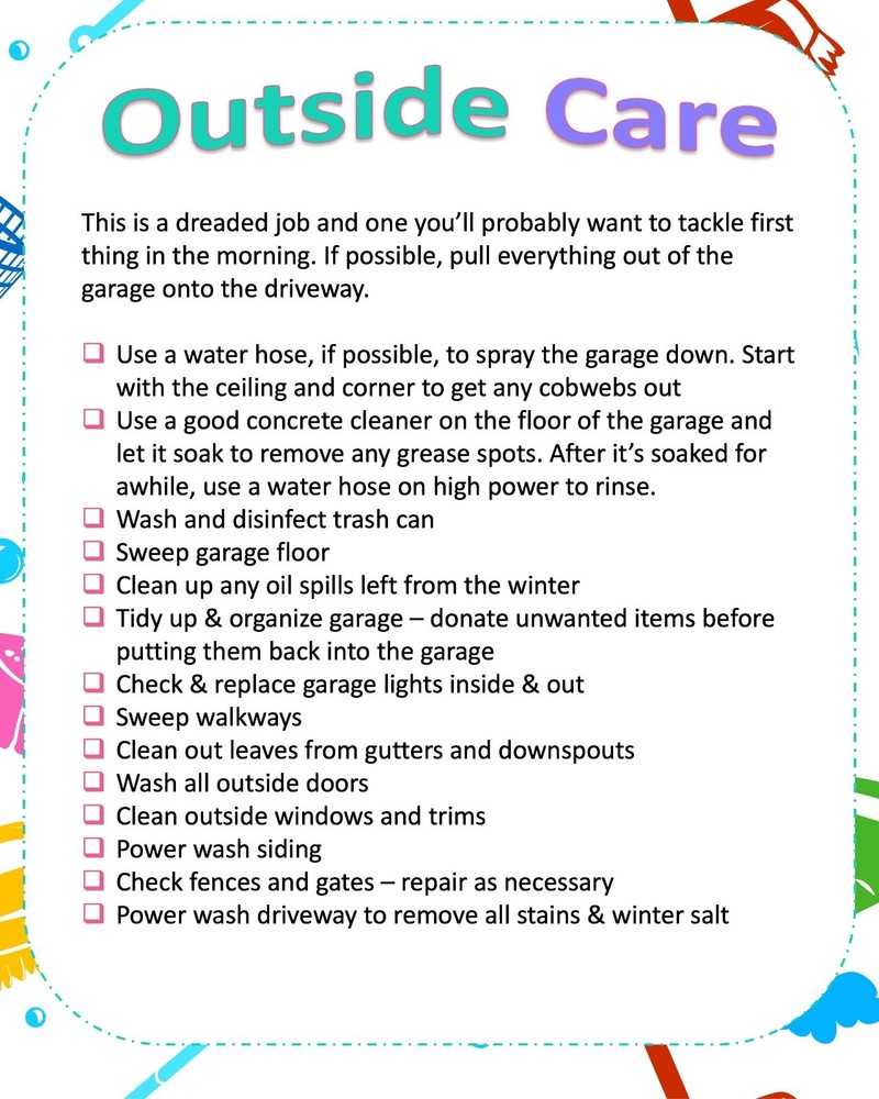 Spring Cleaning Planner