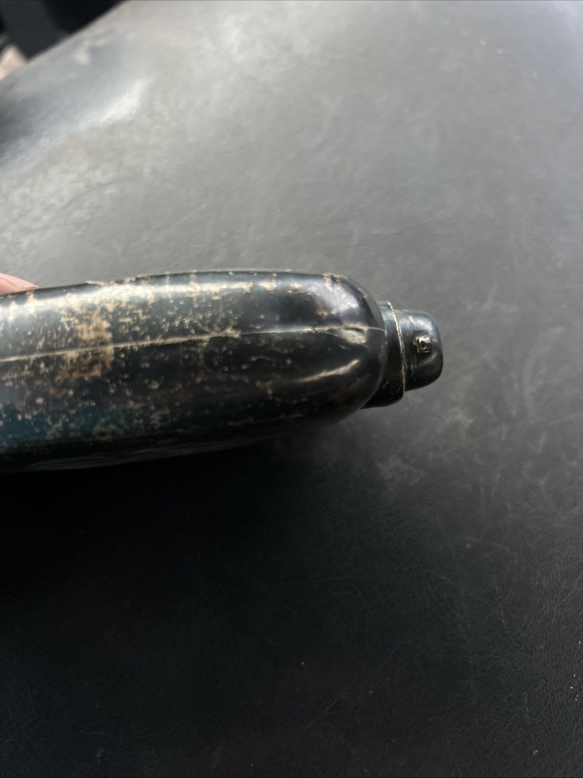 Antique Art Nouveau Unger Brothers Sterling Silver Flask Smoking Lady Read!