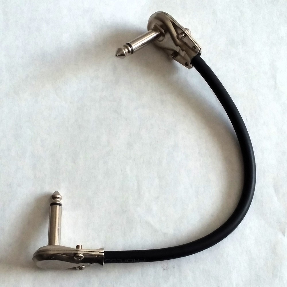 instrument patch cable 6" Right angle plugs