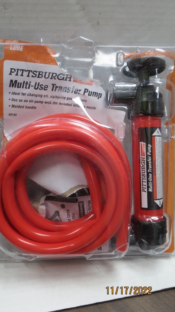 PITTSBURGH 63144 MULTI-USE TRANSFER PUMP