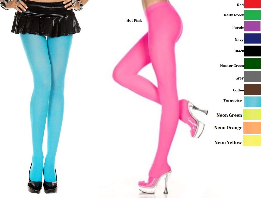 Plus Size Hosiery Pantyhose Designer Colors Opaque Tights Q/S Stockings