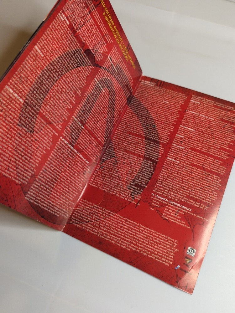Borderlands Xbox 360 Manual ONLY