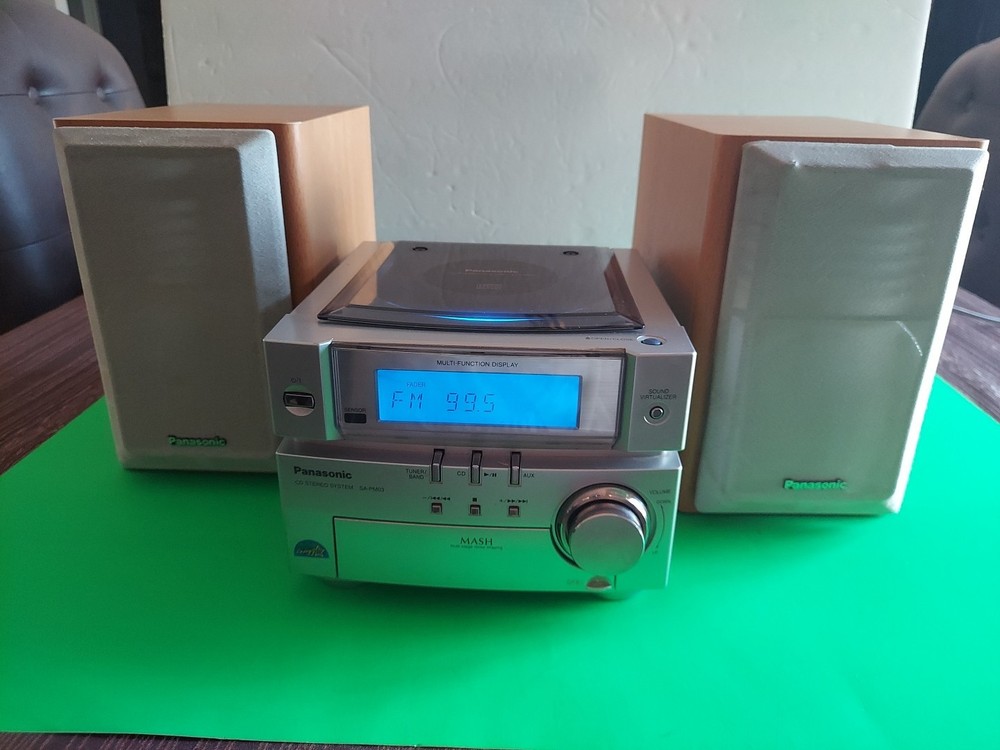 PANASONIC SA-PM03 Stereo System With Sound Virtualizer & Multi-Function Display