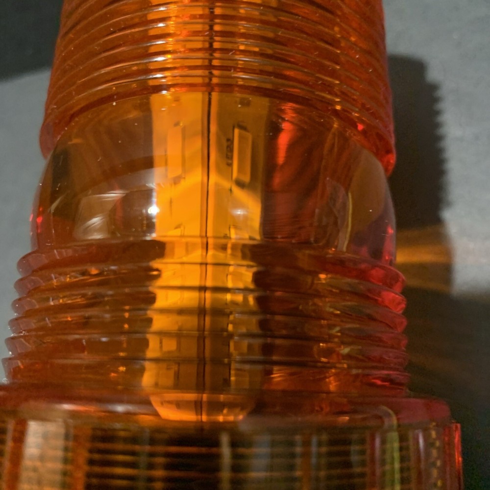 WARNING Light Strobe Flashing Orange Threaded Base DC10-110V NEW