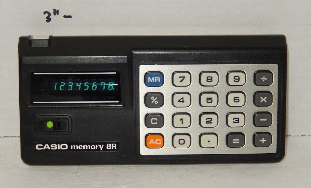 Vintage Casio Memory-8R Arithmetic Pocket Calculator