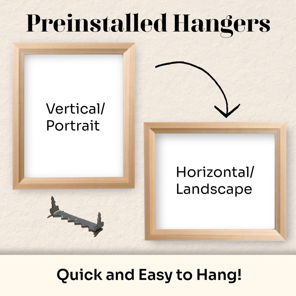 Rustic Bronze Custom Picture Frames with UV Blocking Plexiglass & Hangers