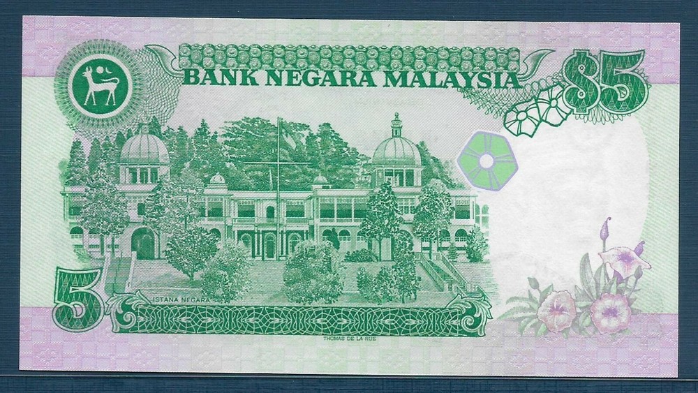 Malaysia 5 Ringgit, 1986, P 28a, UNC