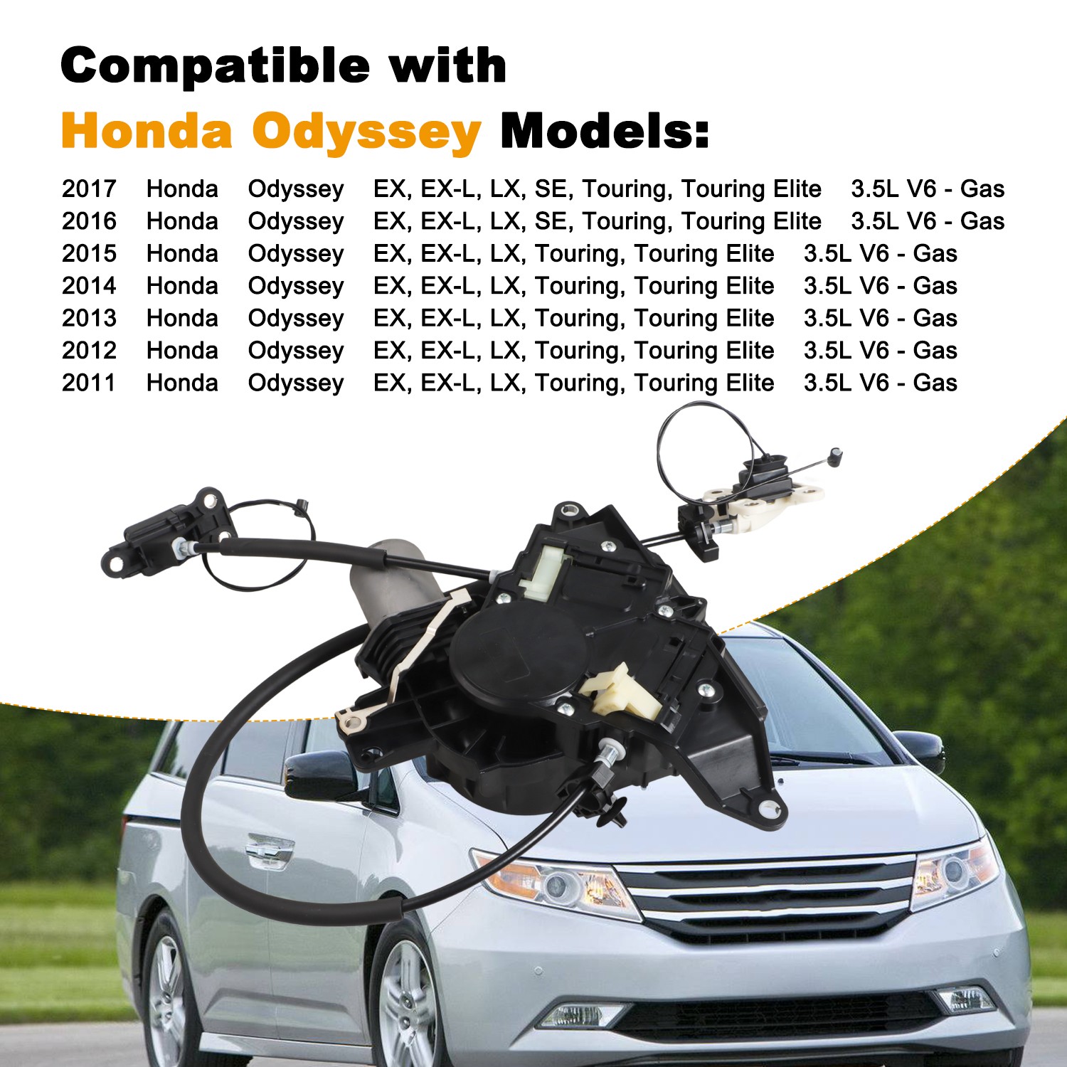 NEW REAR RIGHT SIDE POWER SLIDING DOOR MOTOR CABLE for 2011-2017 HONDA ODYSSEY