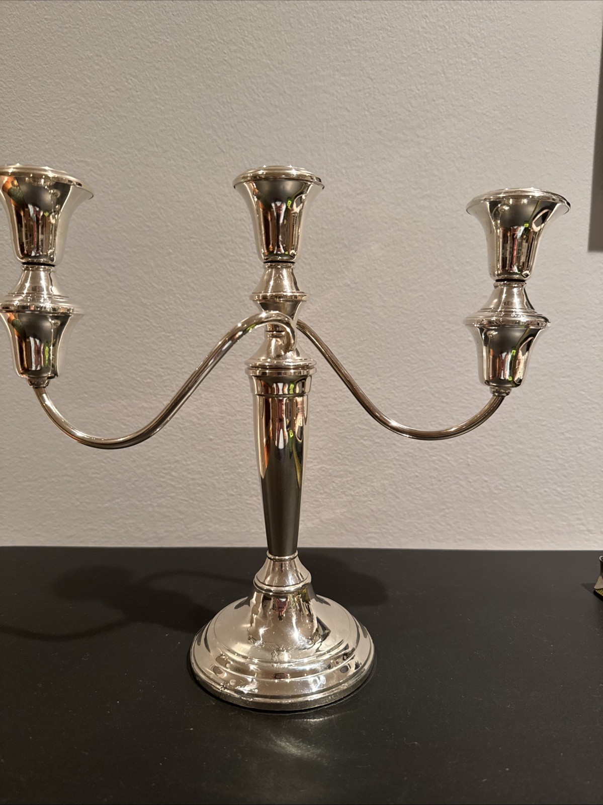 Frank Whiting Sterling Silver 3-Lite Candelabra 10” Vintage