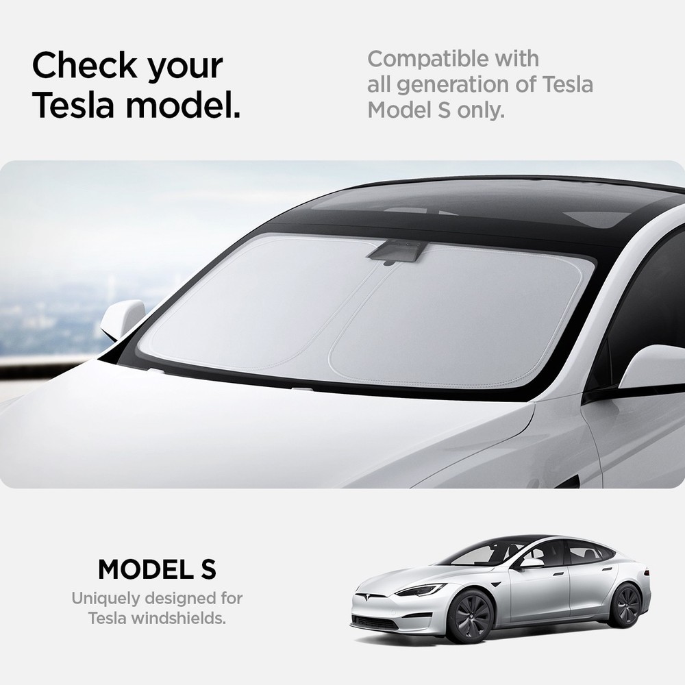 For Tesla Model S (2012+) | Spigen CryoShade Windshield Sunshade