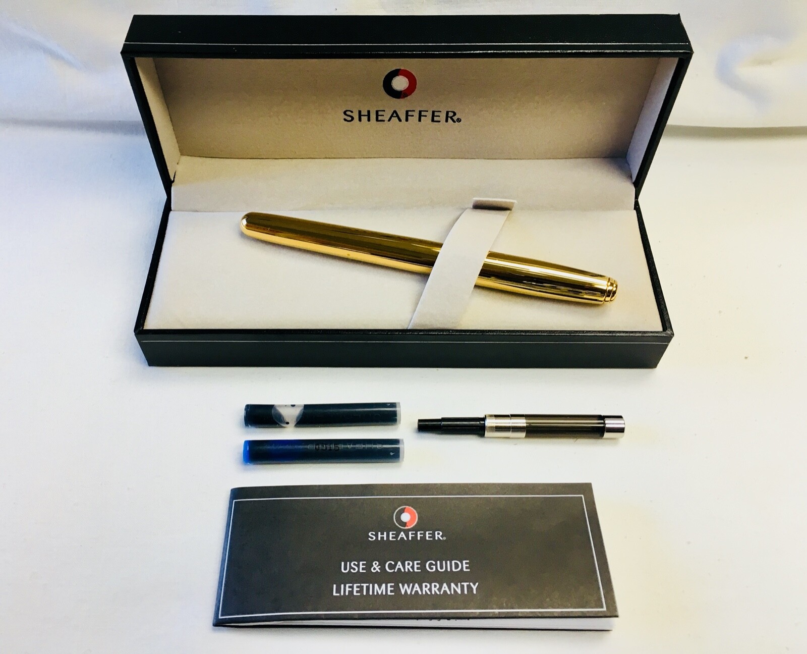 Sheaffer Prelude 22K Gold Plate “B” Nib Fountain Pen